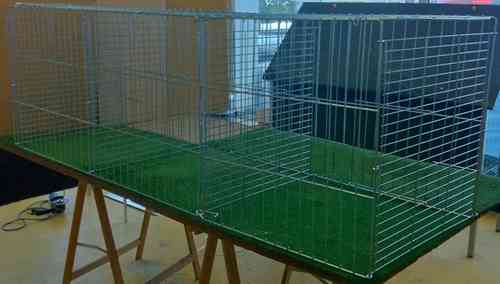 Cage d'exposition 60x60 3 compartiments SANS plateau